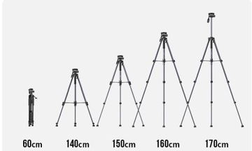 ДЕРЖАТЕЛЬ ДЛЯ ТЕЛЕФОНА ШТАТИВ ВЫСОКИЙ ФОТОГРАФИЧЕСКИЙ ШТАТИВ С ПУЛЬТОМ ПУЛЬТА 170 СМ