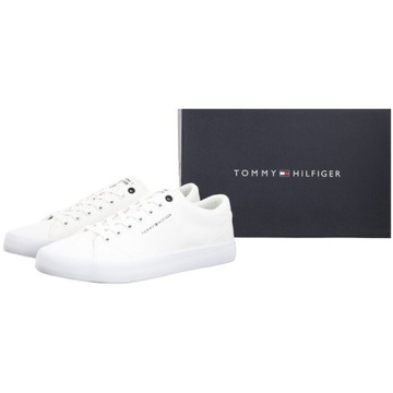 Buty Tenisówki Trampki Męskie Tommy Hilfiger Hi Vulc Low White Białe