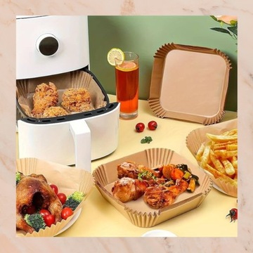 Papier do pieczenia frytkownicy beztłuszczowej AIR FRYER AirFryer 20cm 150x
