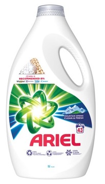 ARIEL MOUNTAIN SPRING PŁYN DO PRANIA BIALYCH TKANIN 43P 2,15L