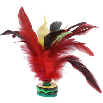 5 шт., высота 20 см, волан с перьями ручной работы