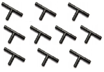 10X TRÓJNIK PLASTIKOWY UNIWERSALNY DO WĘŻY 4x4x4 4mm