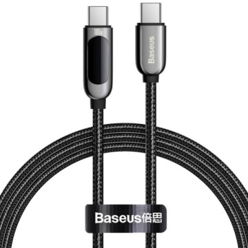 Kabel USB-C / USB-C, Baseus Display, 5A, 100W, 1m