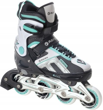 Rolki RAVEN Pulse Black/Mint 37-40 OUTLET