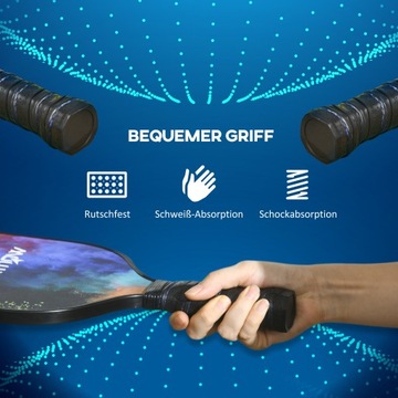 Rakiety do Pickleball, Zestaw Rakiet: 2 Rakiety, 4 Piłki