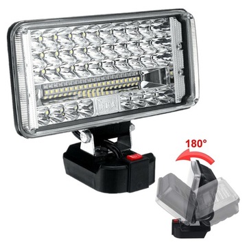 РАБОЧАЯ ЛАМПА 180ВТ ГАЛОГЕННАЯ 59 LED 18-21В IP67.