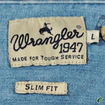 WRANGLER koszula SLIM blue DENIM SHIRT _ S