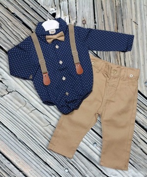 ЭЛЕГАНТНЫЙ ДЕТСКИЙ КОМПЛЕКТ ДЛЯ МАЛЬЧИКА 68