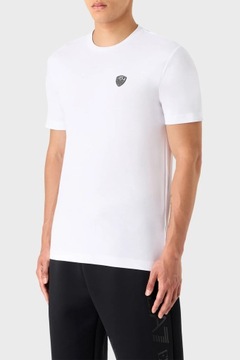 EMPORIO ARMANI EA7 efektowny męski t-shirt WHITE NOWOŚĆ roz.M