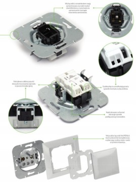 Ramka potrójna PERŁA BIAŁA ABEX