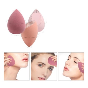 Спонж для макияжа Beauty Blender Подарочная коробка Рождественская ГУБКА 4 шт.