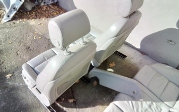 A6 C6 4F SEDADLA KOMPLET KŮŽE ŠEDÉ EUR ELEKTRIKA