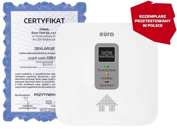 Czujnik CGD-50A2 2w1 Czadu i Gazu ziemnego Eura