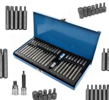 KLUCZE TORX SPLINE HEX IMBUSOWE BITY 40 el