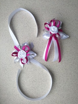 Котильоны для родителей, большие банты, булавки.