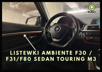 Listwy Ambiente BMW F30/F31/F80 Sedan/Touring/M3 – Druk 3D, Premium Design