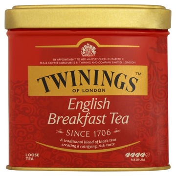 TWININGS ENGLISH BREAKFAST CZARNA LIŚCIASTA 100G