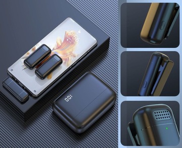 2 беспроводных петличных микрофона USB-C