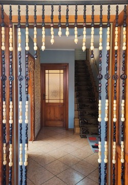 ВЫРЕЗ ШТОРЫ - ЭКРАН ДЕРЕВЯННЫЕ БУСЫ -100см -