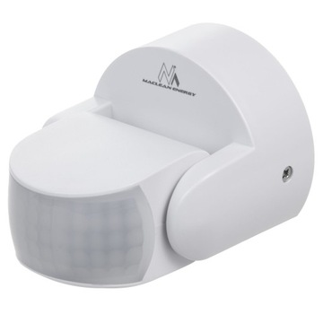 Czujnik sensor ruchu PIR i zmierzchu zewnętrzny 180° Maclean MCE468 W