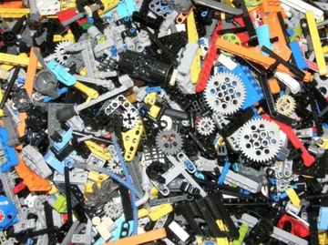 Lego Technic MIX oryginalne klocki Belki Łączniki Zębatki 0,1 KG 0,1kg