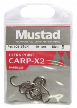 Haczyki Ultra Point Carp 60515BLN nr. 10 Mustad