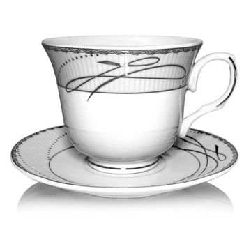 KOMPLET KAWOWY SERWIS DO KAWY FILIŻANKI 250ML 6+6 ZESTAW FILIŻANKA TR-1618