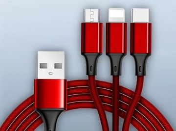 БЫСТРОЕ МОЩНОЕ УНИВЕРСАЛЬНОЕ ЗАРЯДНОЕ УСТРОЙСТВО + КАБЕЛЬ microUSB 3-в-1 USB-C PIN8 iPHONE