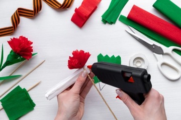 ГОРЯЧИЙ КЛЕЕВОЙ ПИСТОЛЕТ 11ММ + 1кг 35шт КЛЕЕВЫЕ КАРТРИДЖИ + НОЖ СТЭНЛИ