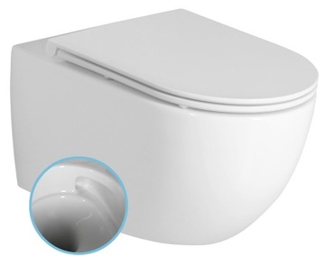 Miska podwieszana WC Sapho Fulda Vortex z deską wc