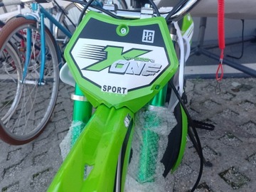 Детский мотоцикл Mini Cross 49cc, мотерек внутреннего сгорания зеленый, мототранспорт