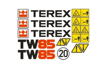 Naklejka oklejenia TEREX TW85