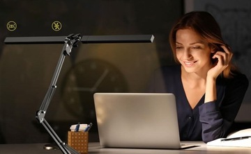 НАСТОЛЬНАЯ ЛАМПА ДВУХСВЕТОДИОДНАЯ НАСТОЛЬНАЯ ЛАМПА ДЛЯ ЧТЕНИЯ 24ВТ