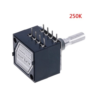 1 szt Potencjometr 250 K Log Alps Wzmacniacz audio