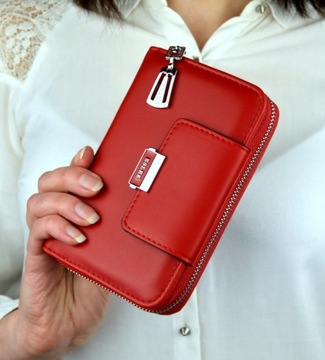 PORTFEL DAMSKI DUŻY TOREBKA PORTMONETKA PODWÓJNY