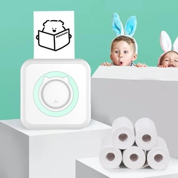 10 КАРТРИДЖЕЙ С ТЕРМОЧУВСТВИТЕЛЬНОЙ САМОКЛЕЯЩЕЙСЯ БУМАГОЙ ДЛЯ ПРИНТЕРА DRUKUS