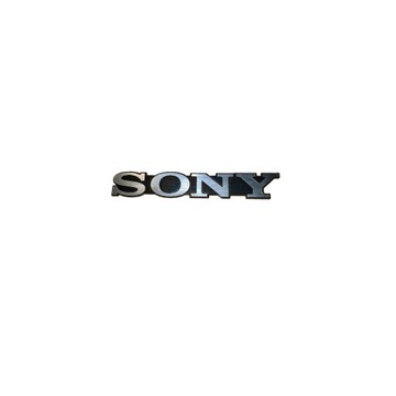 Naklejka Emblemat Logo SONY srebrna 60x10mm
