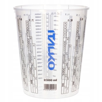 50x KUBEK DO MIESZANIA LAKIERU Z PODZIAŁKĄ 2300ml