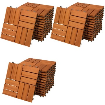 Casaria Mozaika Tarasowa Drewno Akacja 30x30 33szt