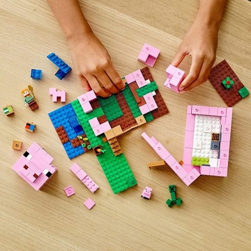 LEGO MINECRAFT СВИНЬЯ ДОМ КРИПЕР ДОМ СВИНЬИ MINECRAFT 8+