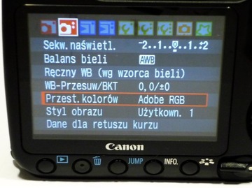 Canon 40D — ЖК-дисплей, задняя часть корпуса