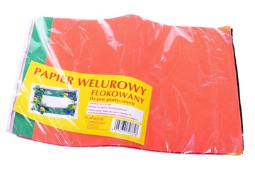 St.Majewski PAPIER WELUROWY FLOKOWANY 10 szt.