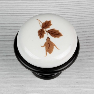 МЕБЕЛЬНАЯ РУЧКА ФАРФОРОВАЯ ШКАФНАЯ РУЧКА С УЗОРОМ