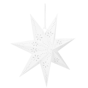 АЖУРНЫЙ РОЖДЕСТВЕНСКИЙ ВИТРАЖ БУМАЖНЫЙ ЗВЕЗДА 50см
