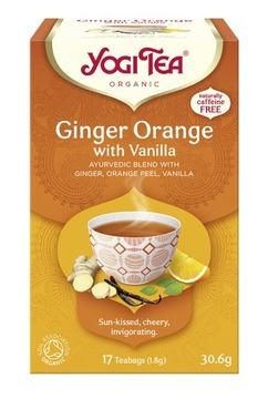 HERBATA IMBIR, ORANGE WANILIA BIO 17x1,8g YOGI TEA