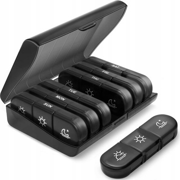 V5 PUDEŁKO LEKI TABLETKI POJEMNIK ORGANIZER 7 dni