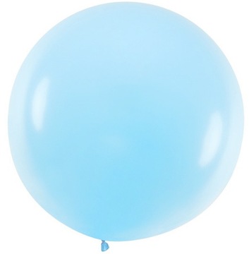 Balony pastelowe okrągłe niebieskie 48cm Kula 5szt