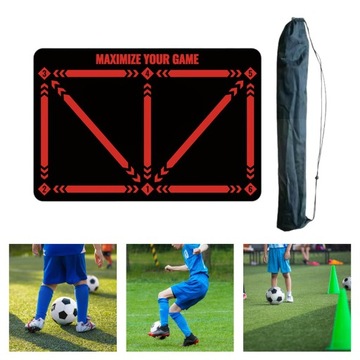 Футбольный тренировочный коврик Тренировочный ковер Темп Контроль мяча Игрок Красный