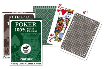 Karty do gry Plastik Poker Standard Index Piatnik