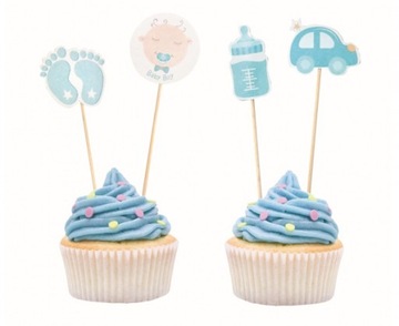 Pikery B&G Baby Boy jasnoniebieskie 10cm 12szt